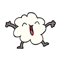 cartoon doodle expressive weather cloud
