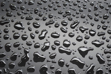 Rain Drops on black background
