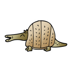 cartoon doodle armadillo