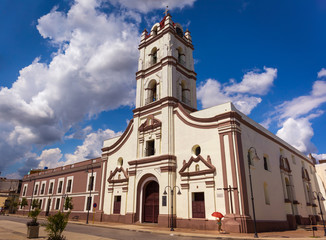 Fototapeta na wymiar Nuestra Senora de la Merced, the most impressive church in Camaguey, Cuba
