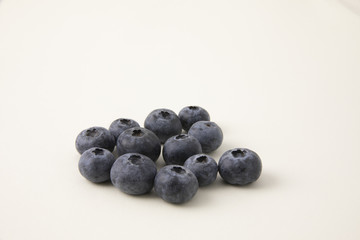 blueberries isolated on white background