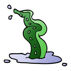 cartoon doodle spooky tentacle