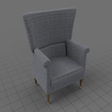 Modern wing chair 5