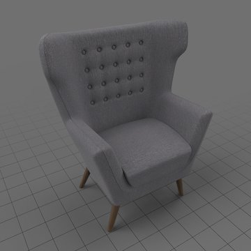 Modern wing chair 3
