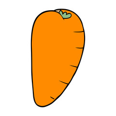 cartoon doodle carrot