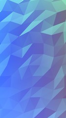 Fototapeta premium Abstract triangle geometrical blue background. Geometric origami style with gradient. 3D illustration