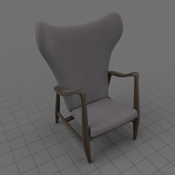Modern wing chair 1