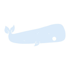 cartoon doodle sea whale