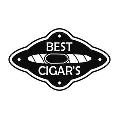 Best cuban cigar logo. Simple illustration of best cuban cigar vector logo for web design isolated on white background