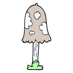 cartoon doodle mushroom