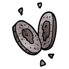 cartoon doodle money coins