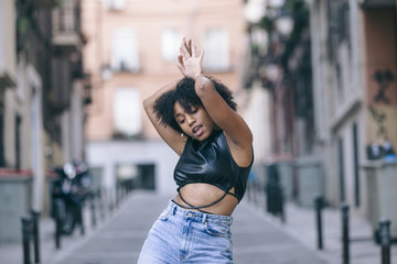 strong black female with carefree attitude
