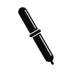 Pipette icon. Simple illustration of pipette vector icon for web design isolated on white background