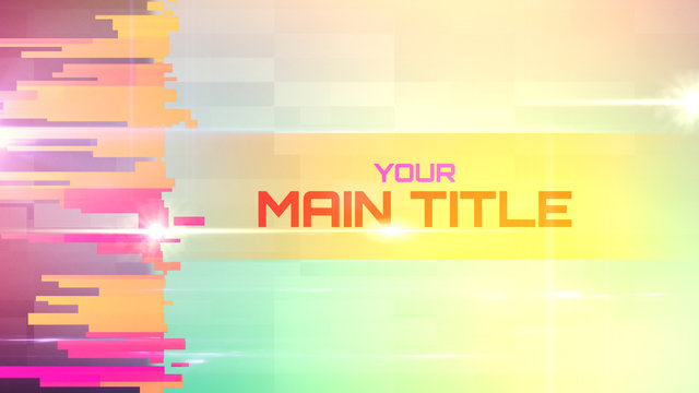 Colorful Pixels Title