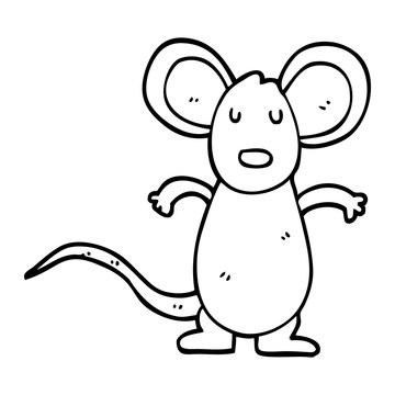 recommend clip art: line drawing cartoon mouse rat