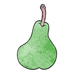cartoon doodle healthy pear