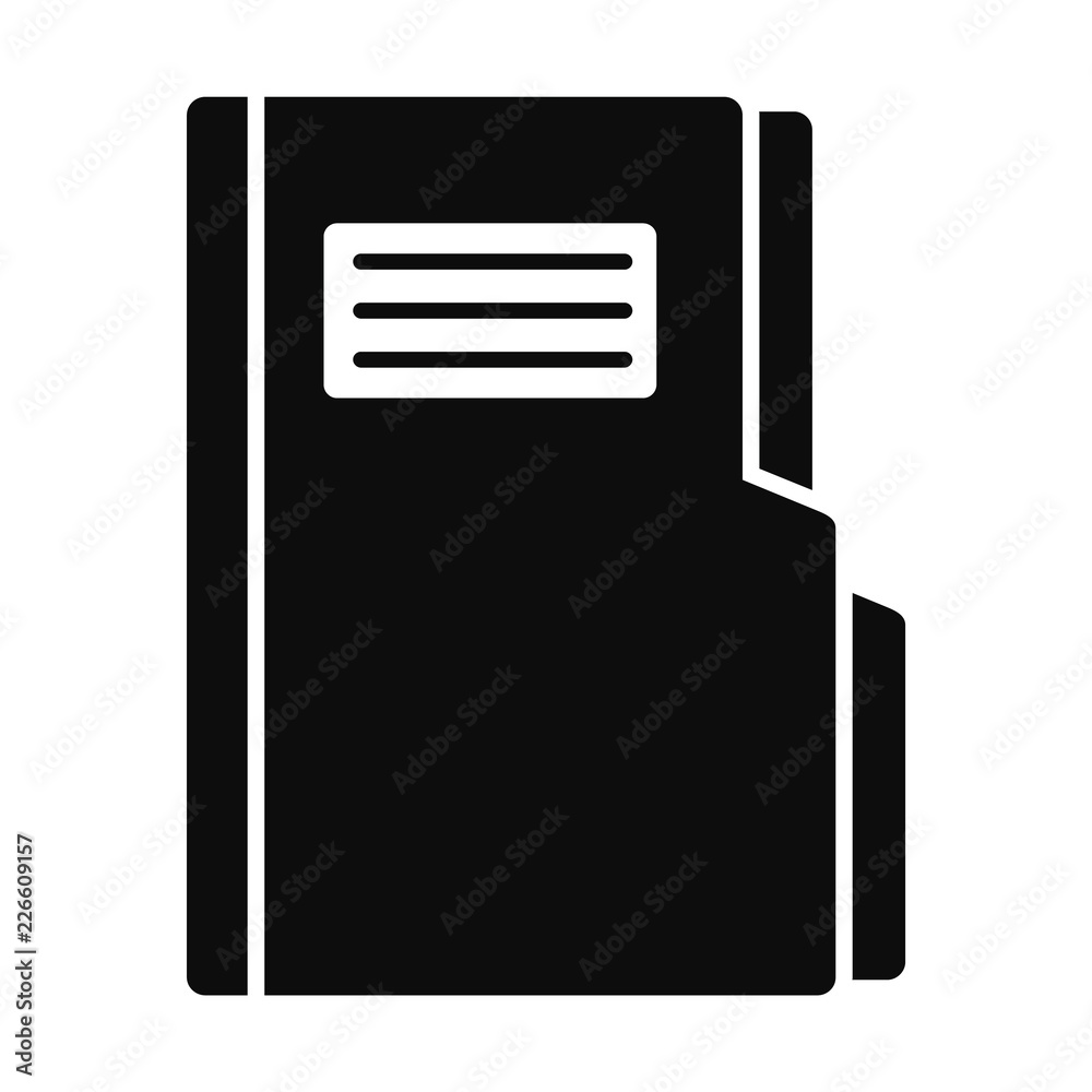 Poster folder icon. simple illustration of folder vector icon for web design isolated on white background