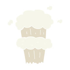 flat color illustration of a cartoon smoke explosion