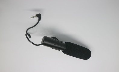 Shotgun Michrophone isolated on white background