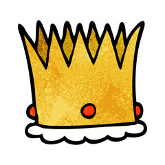 cartoon doodle royal crown