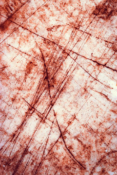 Texture Abstract Red Scratches On A White Background