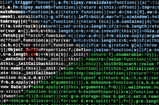 Djibouti flag  is depicted on the screen with the program code. The concept of modern technology and site development