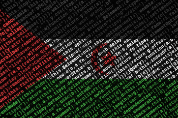 Western Sahara flag  is depicted on the screen with the program code. The concept of modern...