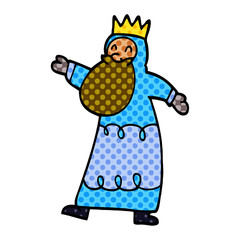 cartoon doodle wise king