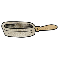 cartoon doodle of a frying pan