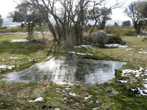 CHARCOS DE AGUA CONGELADO