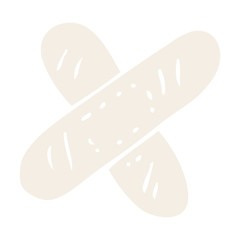 cartoon doodle medical sticking plaster