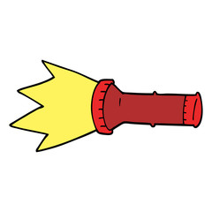 cartoon doodle electric torch