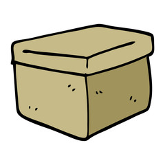 cartoon doodle filing box