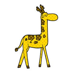 cartoon doodle funny giraffe