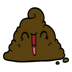 cartoon doodle poop