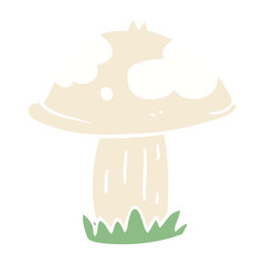 cartoon doodle wild mushroom