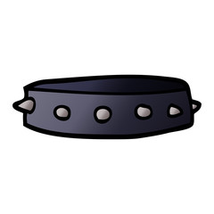 cartoon doodle spiked dog collar