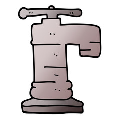 cartoon doodle faucet