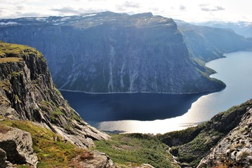 View of the fjord in Norway