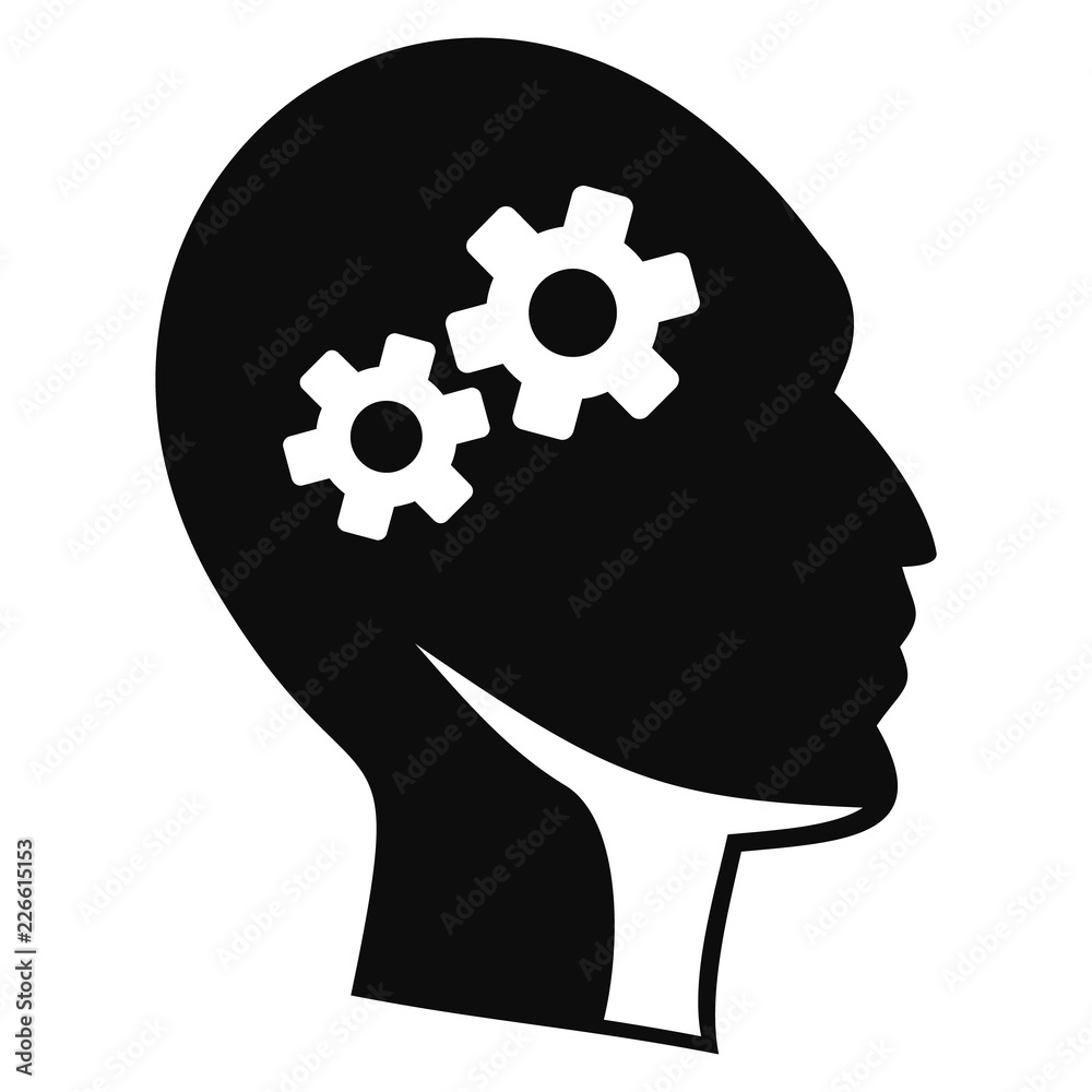 Poster solving problem icon. simple illustration of solving problem vector icon for web design isolated on 