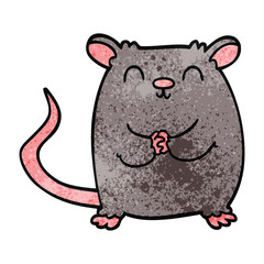 cartoon doodle happy mouse