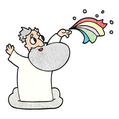 cartoon doodle god on cloud