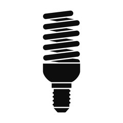 Bulb energy saving icon. Simple illustration of bulb energy saving vector icon for web design isolated on white background