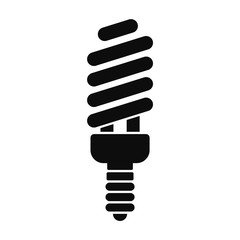 Energy save bulb icon. Simple illustration of energy save bulb vector icon for web design isolated on white background