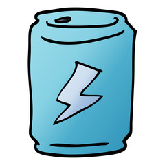 cartoon doodle of a can