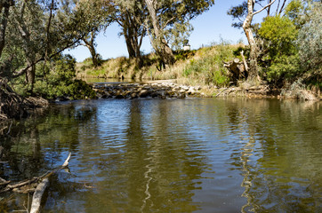 Upstream to Weir
