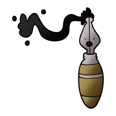 cartoon doodle fountain pen