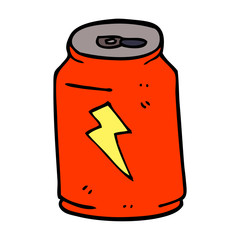 cartoon doodle energy drink