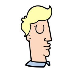 cartoon doodle human head