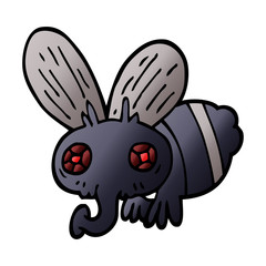 cartoon doodle of a fly